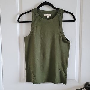 Madewell Green Westville Tank Top Small NWT